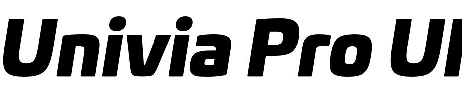 Univia Pro Ultra Italic cкачати шрифт безкоштовно